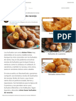 Buñuelos de NARANJA Caseros - Receta Fácil (Muy Esponjosos)