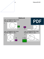 Bellwork: 10.6 Segment Lengths in Circles February 25, 2011