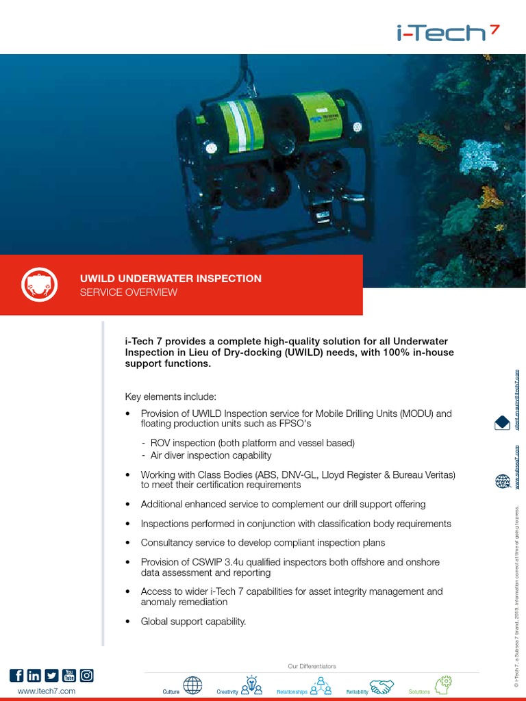 UWILD Datasheet | PDF | Subsea (Technology) | Underwater Diving