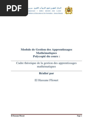 cadre theorique de la gestion des apprentissages mathematiques pdf pedagogie division coloriage coeur mandala