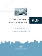 Phaseb Dataanalysis: Fine Particle Measurement Study