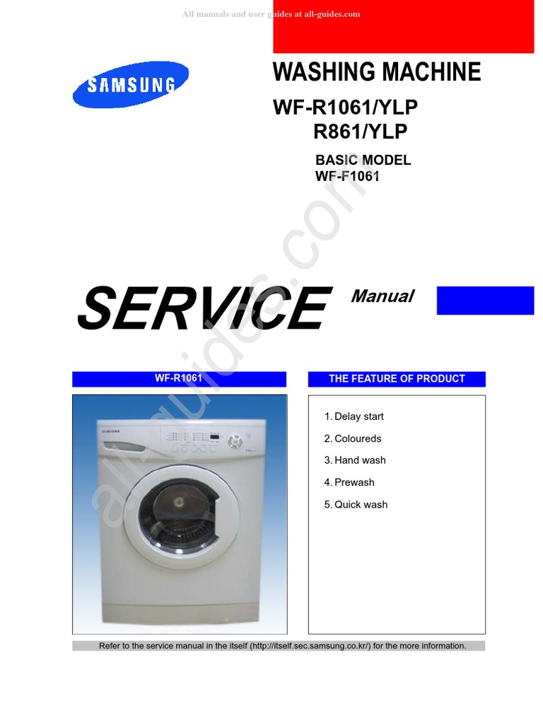 Service: Washing Machine | PDF | Washing Machine | Electrical Connector
