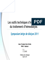 Les Outils Techniques d2019evaluation Du Traitement d2019hemodialyse Mme Casas 2011 Web