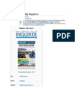 Philippine Daily Inquirer: Jump To Navigation Jump To Search