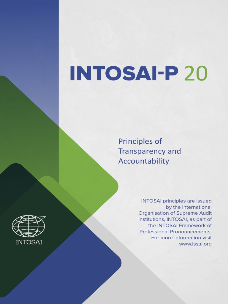 Intosai-P: Principles of Transparency and Accountability | PDF | Audit ...