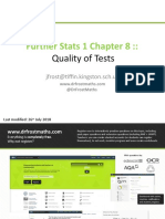 Further Stats 1 Chapter 8::: Quality of Tests
