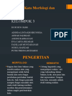 Pemakaian Kata Morfologi Dan Semantik