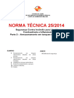 Nt 25 2014 Seguranca Contra Incendio Para Liquidos Combustiveis e Inflamaveis Parte 2 Armazenamento Em Tanques Estacionarios (1)