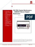 RS PRO Digital Multimeters - IDM8351 Bench Digital Multimeter