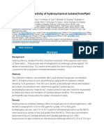 In Vitro Antifungal Activity of Hydroxychavicol Isolated Frompiper Betle