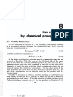 Removal by Precipitation: Ion Chemical