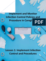 Implement and Monitor Infection Control Policies and Procedure in Caregiving