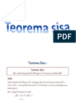 Teorema Sisa Dan Faktor PDF