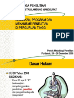 Materi Penlok - Program Umum Penelitian Di PT - Kopertis 2008