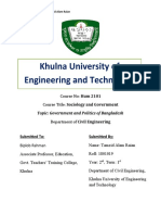 Hum 2101 - Government and Politics of Bangladesh