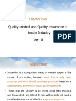 Chapter Two: Quality Control and Quality Assurance in Textile Industry Part - II