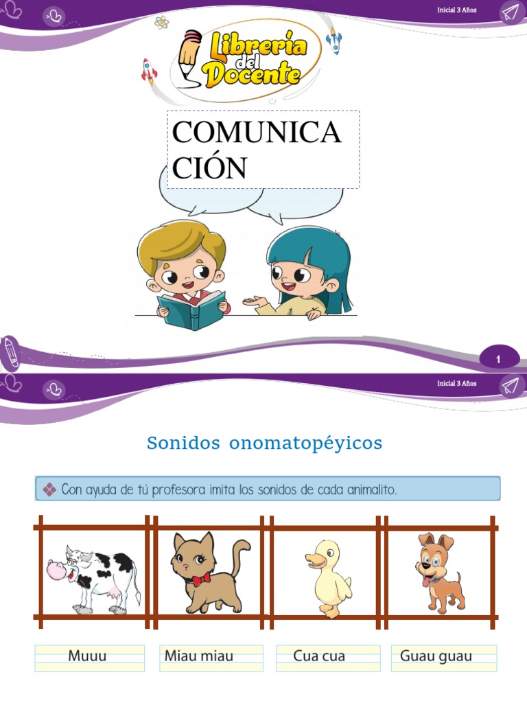 Actividades de Comunicación para 3 Años | PDF