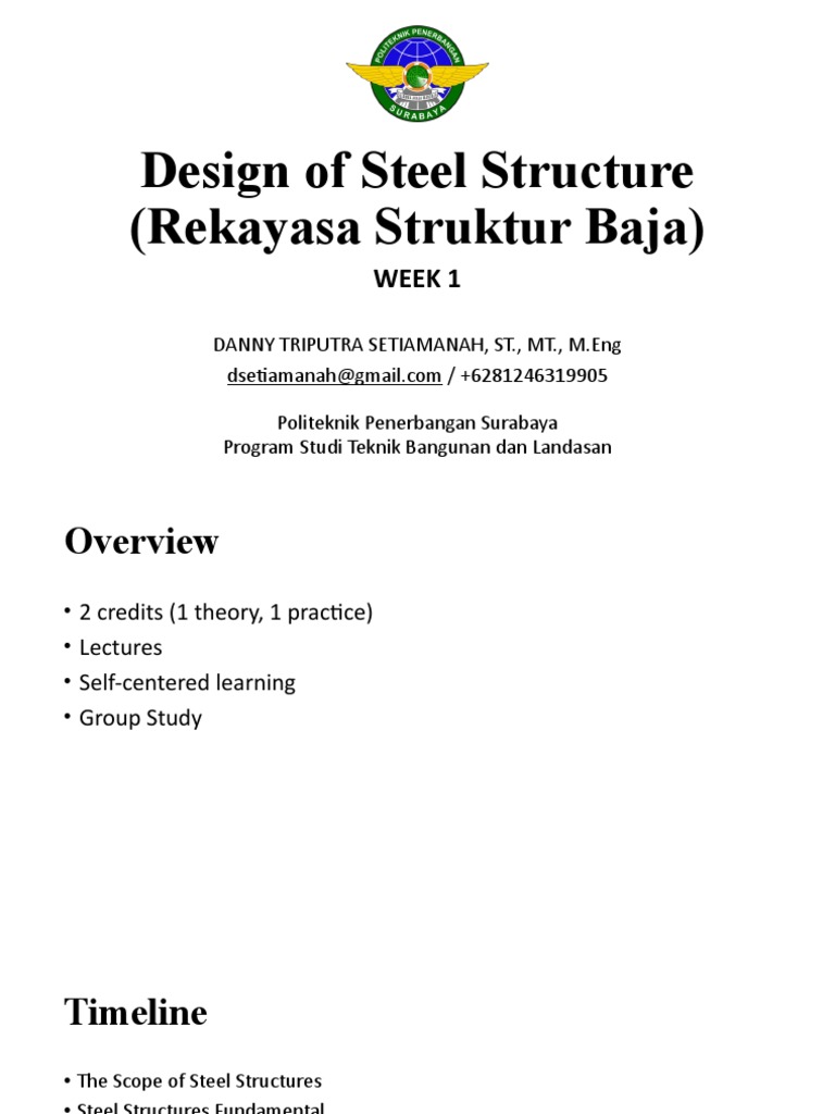 Steel Structure Design Overview | PDF | Strength Of Materials | Young's ...