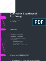 Concepts in Experimental Psychology: Faculty: Abigaile R. Capay, Ms Rpsy Psyc 106 Lesson 2