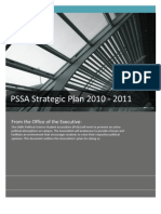 PSSA Strategic Plan 2010 - 2011: From The Office of The Executive