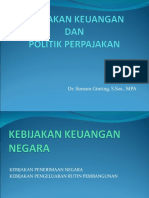 Kebijakan Keuangan Dan Politik Perpajakan-Sgs