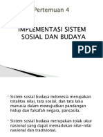 P4 Implementasi Sistem Sosial Dan Budaya