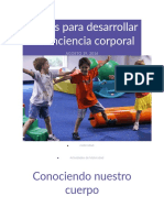 Juegos para Desarrollar La Conciencia Corporal