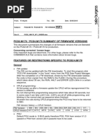 Pcd2.M170 / Pcd4.M170 Summary of Firmware Versions: Concerning Corrected / Known Bugs