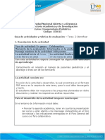 Guia de actividades y Rúbrica de evaluación - Unidad 1- Tarea 2- Identificar