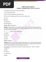 CBSE Class 8 Science Chapter 3 Synthetic Fibres Objective Questions