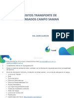 Requisitos Transporte de Condensados