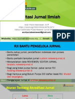 Akreditasi Jurnal Ilmiah: Andri Putra Kesmawan, M.IP Ketua Koordinator Pusat Relawan Jurnal Indonesia