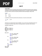 Lab 5 - Conditional Statements and Loops