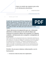 Etapas Que Debe Tener en Cuenta Una Empresa para Estar Preparada Frente A La Facturación Electrónica