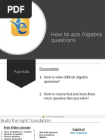 e-GMAT - How To Ace GMAT Algebra Questions