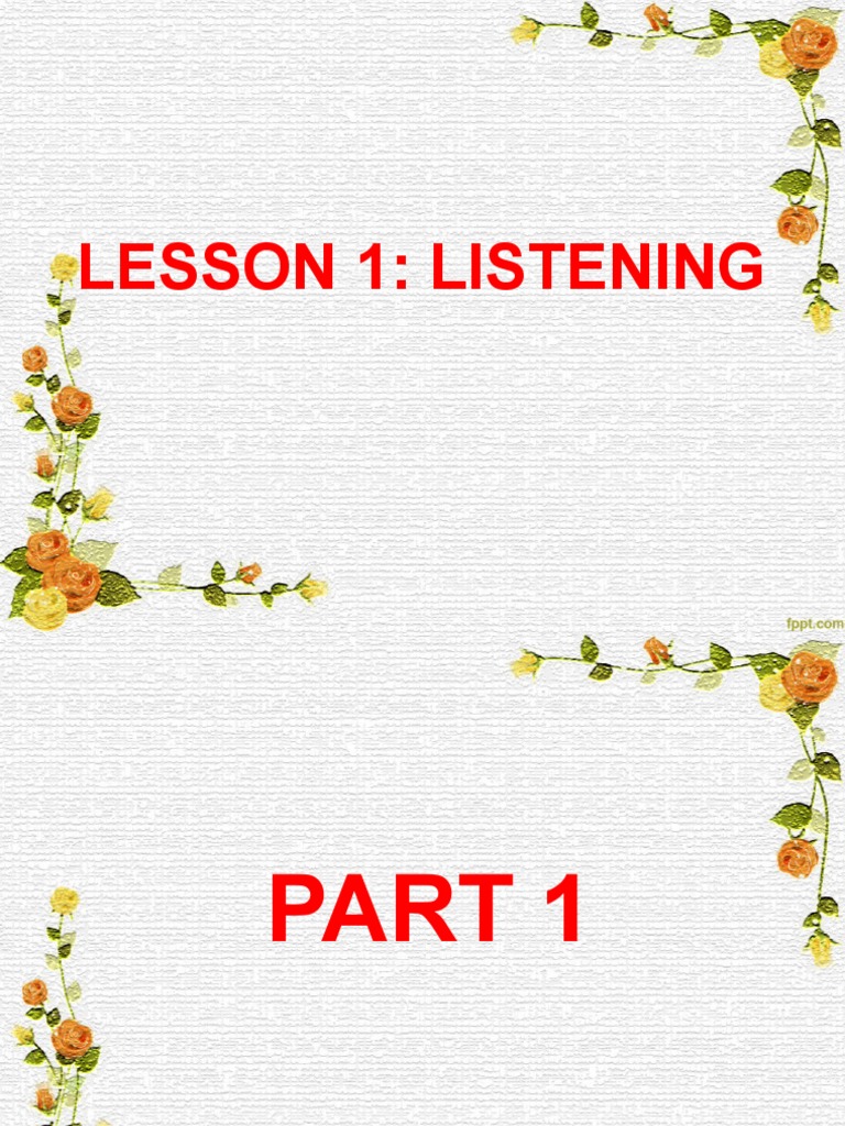 Listening Games for Students | PDF | Language Arts & Discipline | Art