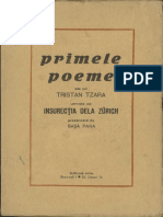 Tzara Tristan Primele Poeme 1934