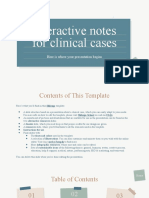 Interactive Notes For Clinical Cases