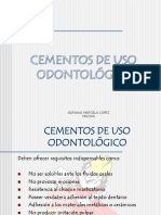 Cementos de Uso Odontológico