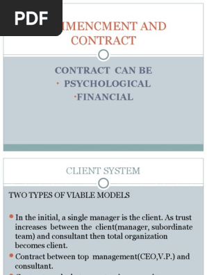 COMMENCMENT AND CONTRACT