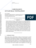 The Fluid Mechanics of Natural Ventilation: P. F. Linden