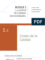 Tema 3. Los Costes de La Calidad