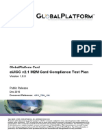 GlobalPlatform eUICC v2.1 Card TestPlan 1.0.0 Final