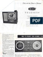 DuMont RA-102-B3 Club Model TV - Operators Manual