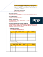 Formato de Estimación de La Duración de Las Actividades