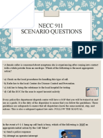 NECC 911 Scenario Questions