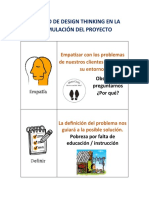 Proceso de Design Thinking en La Formulación Del Proyecto