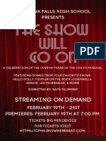 The Show Will Go On - Poster 2021
