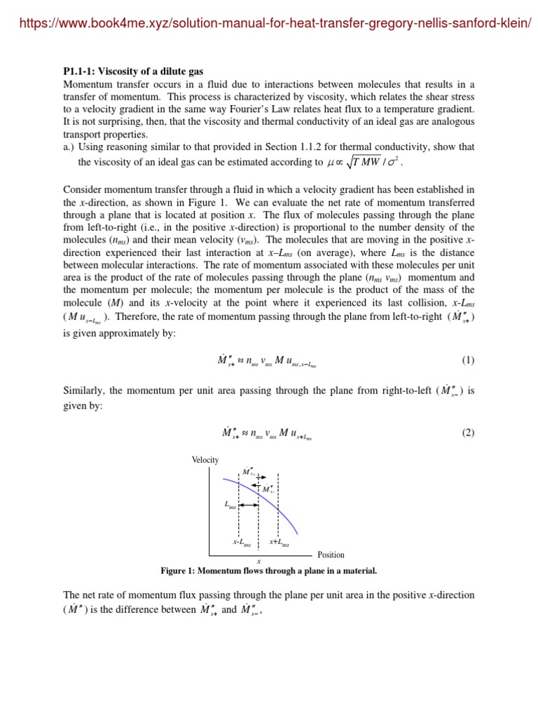 Heat Transfer Manual PDF Gases Viscosity