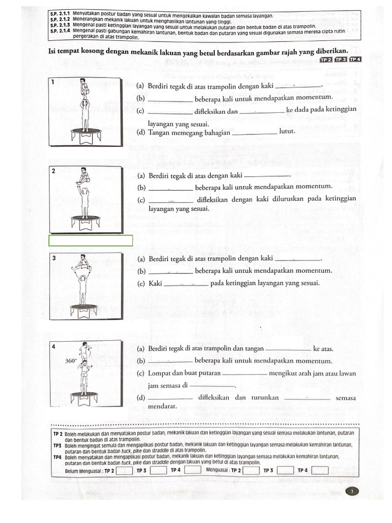 Latihan Gimnastik Asas Lompatan Layangan TP 2 3 4 | PDF